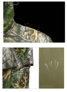 Sweat à capuche de chasse au cerf camouflage d'hiver imperméable coupe-vent respirant de haute qualité Camo orange Duvet de canard pour hommes - Product Image 6