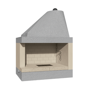 Lò sưởi Đốt Củi đúc sẵn với lò sưởi chịu lửa bán mở trên mô hình qr100fsx bên trái - Product Image 1