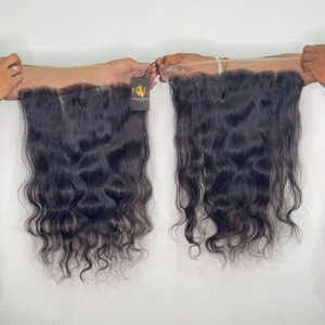 13x6 HD perruques frontales à fermeture en dentelle suisse mince paquet de cheveux humains 13x4 cheveux de vague de corps, faisceau de cheveux humains de temple brut - Product Image 1