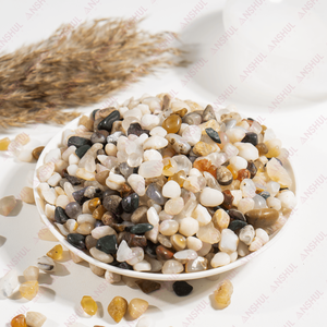 Venta al por Mayor de Mezcla de Piedras Naturales de Ágata, Mezcla de Cristales Multicolores en Forma Curva, Gemas Semipreciosas para Decoración del Hogar y Artesanía Curativa - Product Image 3