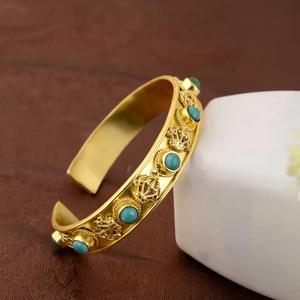 Bracelet en laiton antique moderne inspiré Sculpture chinoise bijoux de mode polis pour hommes femmes cadeau de conception de manchette ouverte traditionnelle - Product Image 6