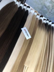 Extensiones de Cabello Humano Virgen Vietnamita 100% Natural, Súper Doble Trama, Textura Suave y Sedosa, Color Rubio y Ombre - Product Image 1