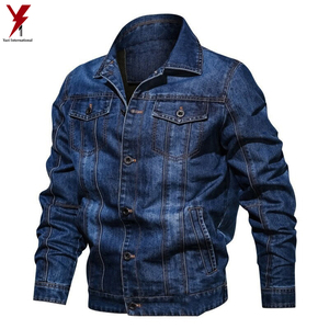 2024 nueva moda al por mayor Chaquetas vaqueras lisas para hombres al por mayor Chaquetas vaqueras de alta calidad para venta en línea - Product Image 4