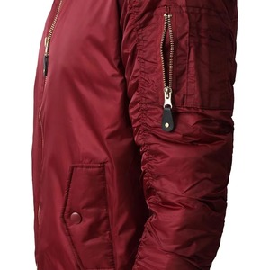 Chaqueta Bomber Ligera de Satén para Hombre, con Cierre Frontal Completo, Bolsillos Laterales, Forro de Algodón Transpirable de Secado Rápido, para Ropa Urbana - Product Image 3