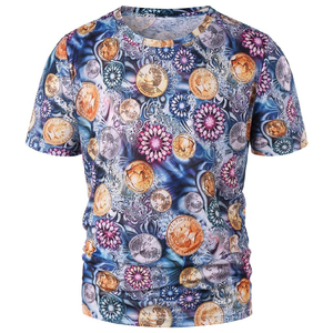 เสื้อเชิ้ตผู้ชายพิมพ์ลายสีสันสดใส ผ้าถัก สวมใส่สบาย ดีไซน์ปรับแต่งได้ เหมาะสำหรับลุคสบายๆ ในฤดูร้อน - Product Image 1