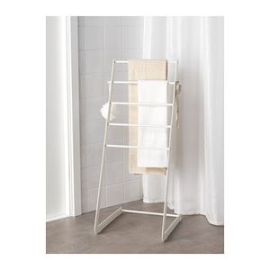 Porte-serviettes en fer durable conçu pour les environnements de salle de bain résistants à l'humidité, supportant les serviettes avec force, stabilité et style - Product Image 3