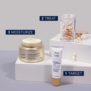 OEM ODM Marque privée Crème contour des yeux Rétinol Acide hyaluronique Niacinamide Vitamine E pour raffermir Peptides Ingrédients naturels Toutes peaux - Product Image 4