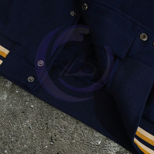 แจ็กเก็ตเบสบอลมหาวิทยาลัยสำหรับผู้ชายแจ็คเก็ตพิมพ์ตัวอักษรสีตัดกันลำลองใส่สบายสำหรับฤดูใบไม้ร่วงกลางแจ้ง - Product Image 6