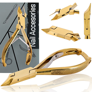 Coupe-cuticules en or luxueux coupe-ongles écologique lame à ressort pour une coupe sans effort pince à ongles professionnelle - Product Image 5