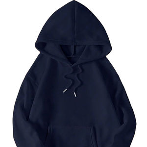 Sweat-shirt d'hiver personnalisable pour hommes, sweat à capuche imprimé doublé thermique brodé, poche à rabat avec cordon de serrage, hiver personnalisable - Product Image 1