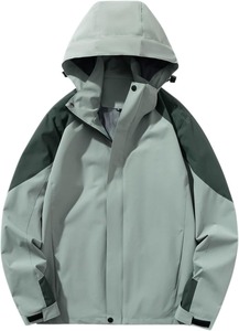 Veste de randonnée imperméable d'hiver de qualité supérieure avec fermeture éclair - Matériel léger et confortable pour les activités de plein air - Product Image 2