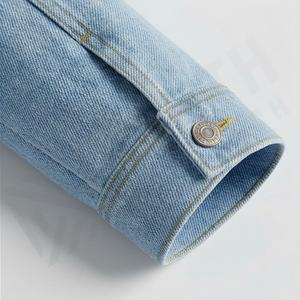 Vestes en jean pour hommes en gros, hiver, devant personnalisé, manches longues, vêtements décontractés, service OEM ODM, vêtements de rue tendance - Product Image 6