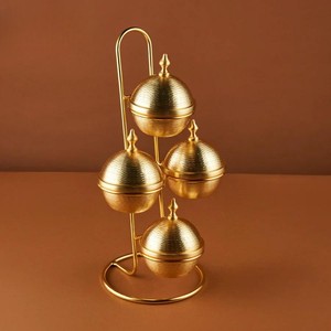 ชามสำหรับใส่อาหารจานร้อนสีเงินทรงกลมสไตล์อาหรับตะวันออกกลางตะวันออกมีสีเงินหม้อดีไซน์ทันสมัยสำหรับใส่ชามเสิร์ฟวันที่ - Product Image 5