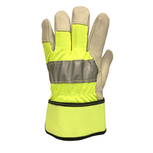 Guantes de soldadura OEM Heat Cow Split cuero guantes de soldadura aprobados guantes de seguridad de protección de manos al por mayor - Product Image 2