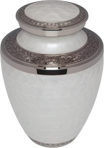 Handmade <b>Large</b> Adult European Style Mosaic Aluminium Glass Cremation <b>Urn</b> Unique Funerals Supply Individual Tiles Applied Burial - Product Image 3