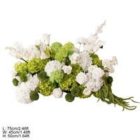 Bouquet de fleurs de mariage de luxe, centre de table artificiel, rose, hortensia, orchidée, arrangement floral pour la décoration de table de réception
