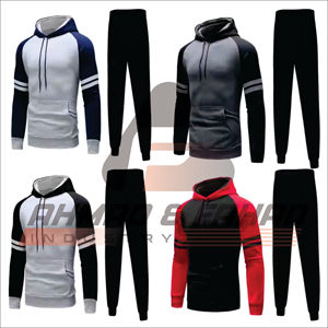 Pantalon de survêtement à capuche unisexe Jogger Sets Sweat respirant 2 pièces avec pantalon cargo Survêtements d'hiver - Product Image 5