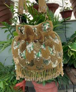 Handicraft Beautiful Handmade Ethnic Potli <b>Bag</b> Embroidered Wrist Handbag for Wedding Gifts for Women's From Indian - Product Image 3