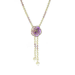 Urthn Purple Rose Pearl Fusion Collier 1201604-Bijoux élégants et uniques - Product Image 1