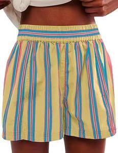 Vente de gros Boxer femme personnalisable Vêtements de nuit Bas de pyjama taille haute élastique Short décontracté avec poches - Product Image 4