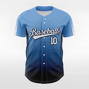 Maillot de baseball/softball personnalisé pour homme, imprimé en sérigraphie, design 3D, 100% coton biologique, respirant, anti-transpiration, col haut - Product Image 3