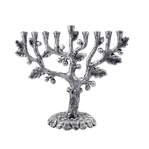 Hanukkah Menorah Avec 9 Branches 14cm Chandelier Juif Hanoukka Bougeoir pour Décor De Noël En Métal De Mariage Bougeoir - Product Image 5