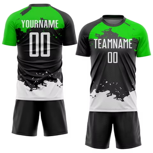 Uniforme de Fútbol 100% Poliéster, Conjuntos Deportivos Transpirables de Primera Calidad con Logotipo, Nombre del Equipo, Servicio OEM - Product Image 6