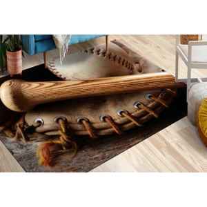 Tapis imprimé moderne : Baseball, Tendance, Motivationnel, Accent, Escalier, Couloir, Tapis en velours - Product Image 4