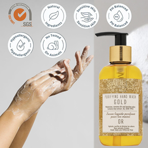 Jabón Líquido para Manos Gold, Cuidado de Lujo Premium, Fórmula Elegante para una Piel Limpia, Marca Privada OEM, Proveedor de Cosméticos al por Mayor - Product Image 3