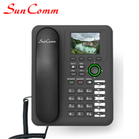 Téléphone VoIP SIP IP SC-9012B-PH avec voix HD, PoE, Ethernet, montable au mur, pour les appels en conférence professionnels