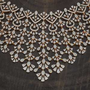 Zircon Necklace 177092 Elegant <b>Wedding</b> <b>Accessory</b> with Dazzling Zircon Stones - Product Image 5