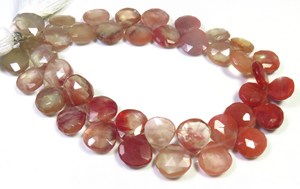Andesine Labradorite Corte facetado 9-10mm Natural Red Heart Gems Beads 8 \ "Strand of Loose Gemstones Categoría de producto - Product Image 5