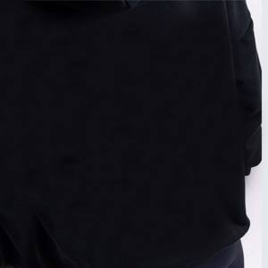 Surdimensionné polaire à capuche demi fermeture éclair femmes chaud Fitness sweats dames Gym sport manteau en plein air entraînement vêtements de sport - Product Image 4