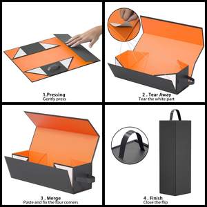 Boîte d'emballage de vin personnalisée TH CBB-546, prix d'usine, matériaux recyclés, carton ondulé, fabricant professionnel, logo personnalisé - Product Image 4