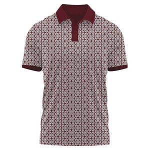 Camiseta de Golf de Poliéster Jersey Sólido Antiarrugas al por Mayor para Hombre con Logotipo Personalizado por Transferencia Térmica - Product Image 6