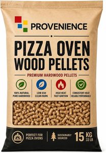 Briquettes de bois pour four à pizza 15kg, bois d'épinette, diamètre 50mm, faible teneur en cendres, combustion propre, faible production de poussière - Product Image 1