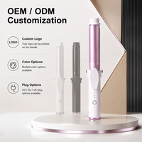 Fer à boucler professionnel 40 mm, logo personnalisé OEM, 82W, 3 réglages de chaleur, vente en gros pour distributeurs de salons