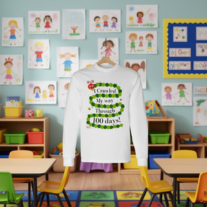 Camiseta de Manga Larga para el 100 Día de Clases 'Recorrí Mi Camino'-Camiseta Promocional de 100 Días Felices - Product Image 3