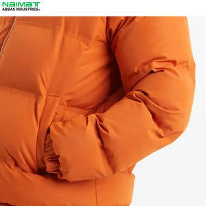 High Street Low Moq Chaqueta acolchada de lana y cuero para exteriores de alta calidad para hombres Servicio OEM Transpirable La mejor chaqueta acolchada personalizada - Product Image 2