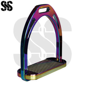 Estribos Ecuestres de Aleación de Aluminio Anodizado con Base Ancha Antideslizante SHER SONS SPORTS, Soporte para Pies, Accesorios para Sillas de Montar - Product Image 2