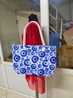Sacs de plage turcs en polyester en gros, grande capacité, imperméables, durables, avec fermeture éclair, pour le plaisir du printemps et de l'été, pour tous vos essentiels