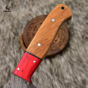 Cuchillo de chef de cocina de acero damasco personalizable hecho a mano con mango de madera Soporte OEM - Product Image 2