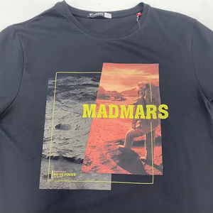 T-shirt pour hommes en 100% coton de qualité supérieure avec impression de couleur unie imprimée peut être personnalisé fabriqué en Inde Mumbai - Product Image 2