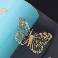 Autocollants d'étiquettes UV personnalisés en métal 3D imperméables avec logo privé, étiquettes de luxe pour cosmétiques, flacons en verre, huiles, parfums