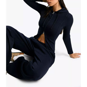 Conjunto Deportivo para Mujer, Nuevo, Color Sólido, Felpa de Algodón, Ropa Deportiva Premium para Invierno - Product Image 3