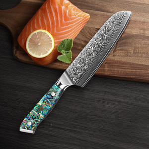 Venta al por mayor personalizado de alta calidad OEM ODM servicio profesional Damasco cuchillo de acero mango de clase alta Chef cuchillos de cocina - Product Image 2