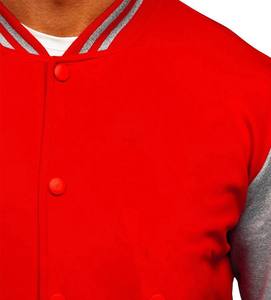 Veste Letterman Varsity personnalisée de haute qualité pour hommes College Wool Sleeve Embroidery Letterman Style Fleece Leather - Product Image 5