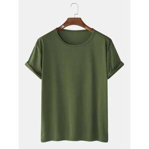 Men's Casual <b>Tshirt</b> Hot Selling Pure Cotton T-shirt Factory Price Sweat Absorbent Regular Fit Comfortable Gym <b>Tshirts</b> Best Price - Product Image 6