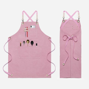 100% Cotton <b>Denim</b> <b>Apron</b> for Adults Custom Logo Bib Women Waiter Kitchen Water Resistant <b>Apron</b> Washable for Printing - Product Image 6