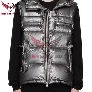 Chaleco acolchado de invierno informal elegante, chalecos personalizados de alta calidad con múltiples bolsillos, productos Hasnain transpirables reversibles a prueba de viento - Product Image 6